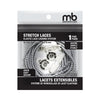 M&B Grey 48" Elastic Lace Locking System