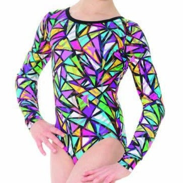 Mondor Snakes and Ladders Long Sleeve Leotard