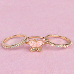 Great Pretenders Boutique Butterfly Garden Ring Set