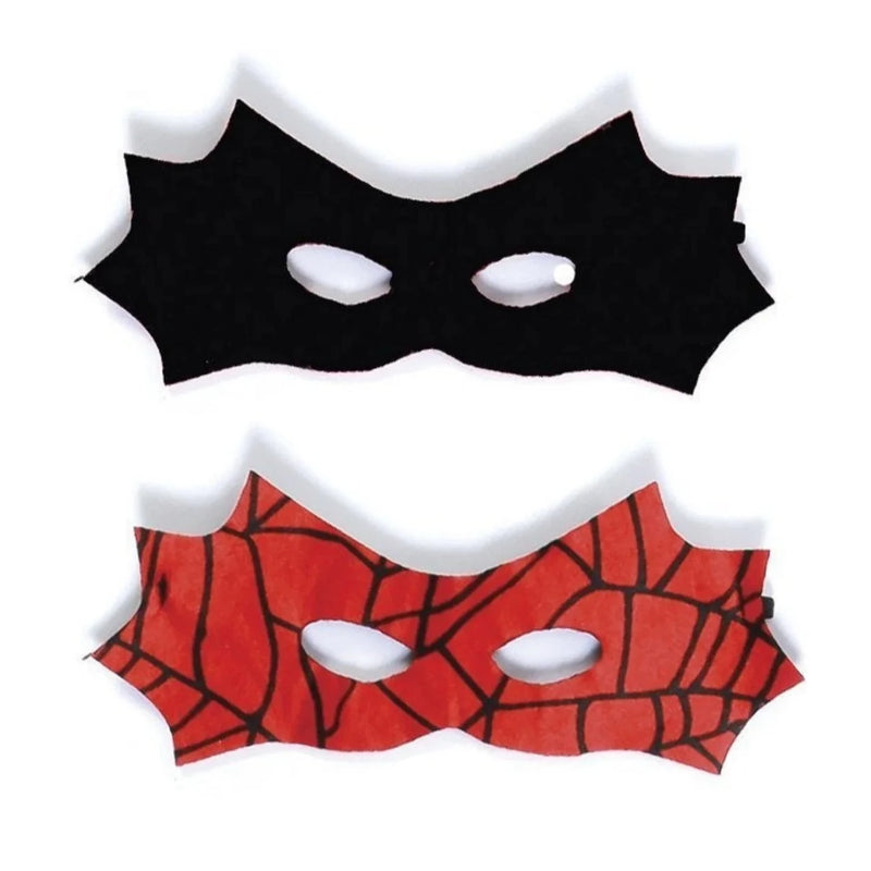 Great Pretenders Black/Red Reversible Spider Bat Mask