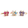 Great Pretenders Boutique Butterfly Gem Ring Set