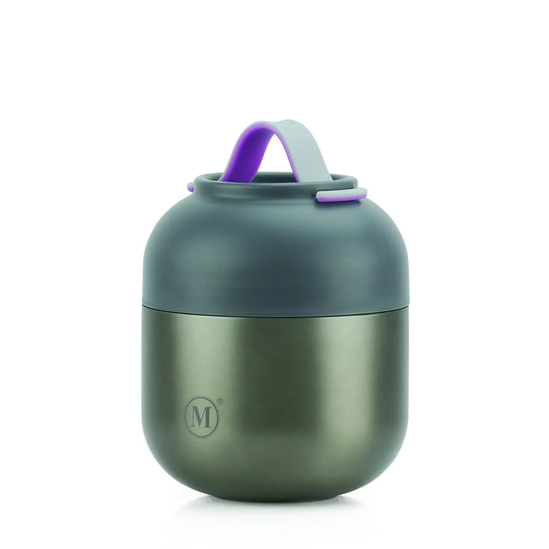 Minimal Gunmetal 500ml Insulated Food Container