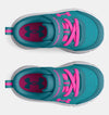 Under Armour Glacier Blue/Halo Grey/Rebel Pink Assert 10 A/C Toddler Sneaker