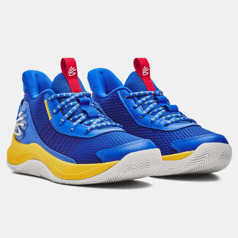 Under Armour Royal Versa Blue Taxi Curry 3Z7 Youth Basketball Shoe