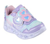 Skechers Lavender Heart Lights Lovin Reflection Toddler Sneaker