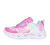 Skechers Pink Turquoise Heart Lights Lovin Reflection Toddler Sneaker