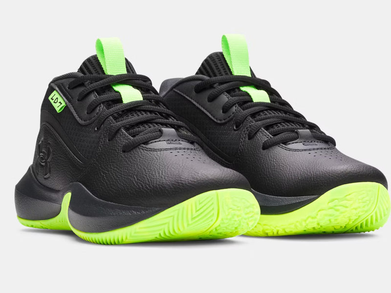 Under Armour Black/Anthracite Lockdown 7 Children’s Basketball Sneaker