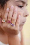 Great Pretenders Boutique Butterfly Gem Ring Set