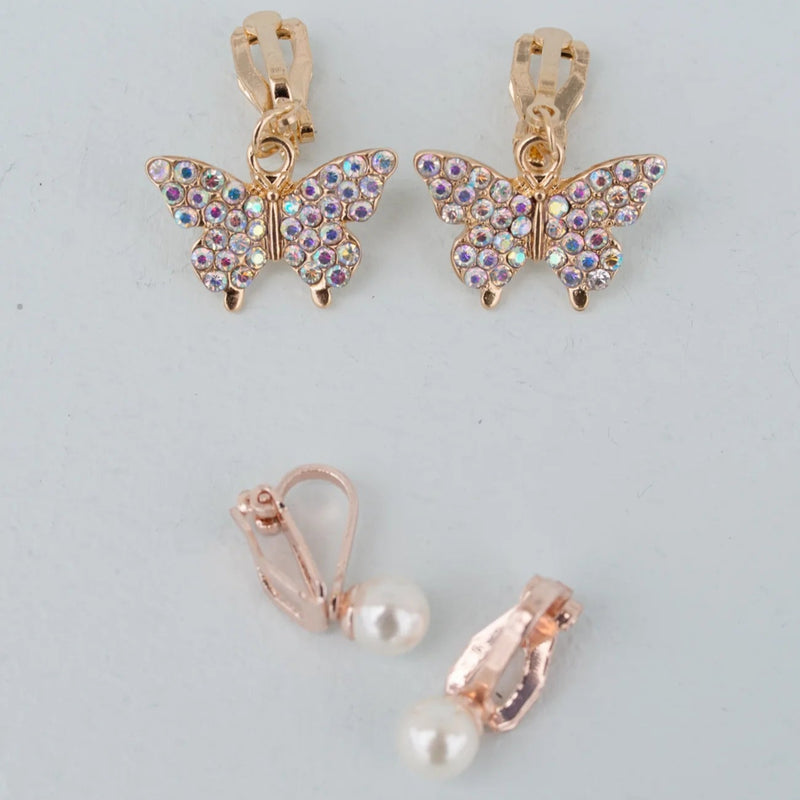Great Pretenders Boutique Butterfly Clip On Earrings
