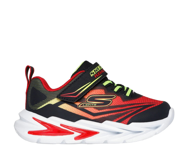 Skechers Black/Red S Lights Flex Glow Ultra Toddler Sneaker
