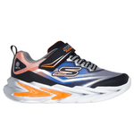 Skechers Black/Silver S Lights Flex-Glow Ultra Children's Sneaker
