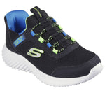 Skechers Black/Lime Slip-Ins Bounder Brisk Burst Children's Sneaker