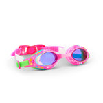 Bling2O Pink/Green Glimmering Gems Kids Swim Goggles