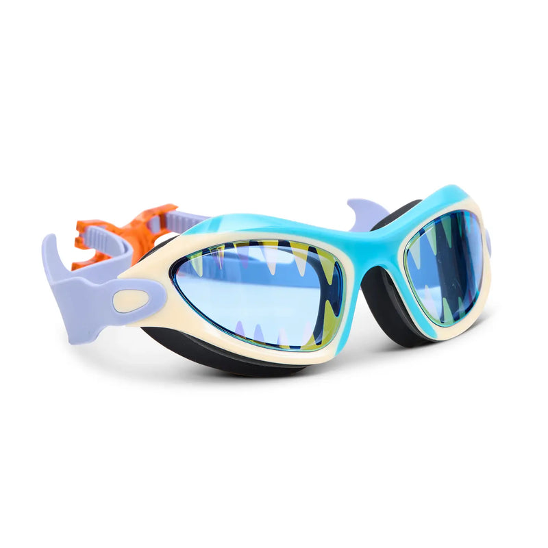 Bling2O Great Bite White Megamouth Shark Kids Swim Goggles