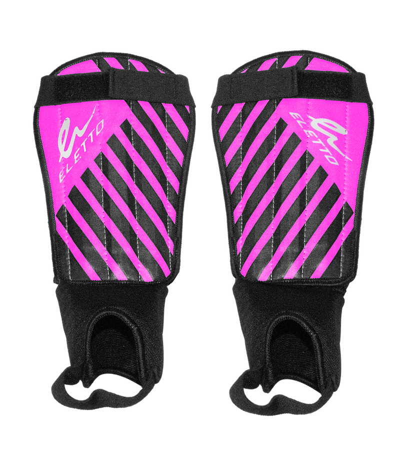 Eletto Neon Pink/Black/White Victory VI Soft Shell Soccer Shinpads