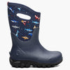 BOGS Navy Pixel Shark Classic Seamless Boots