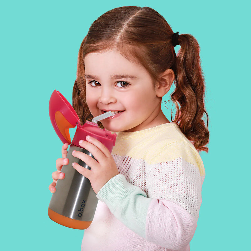 B.box Strawberry Shake 350ml Insulated Drink Bottle
