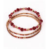 Great Pretenders Boutique Ruby Red Bracelet Set