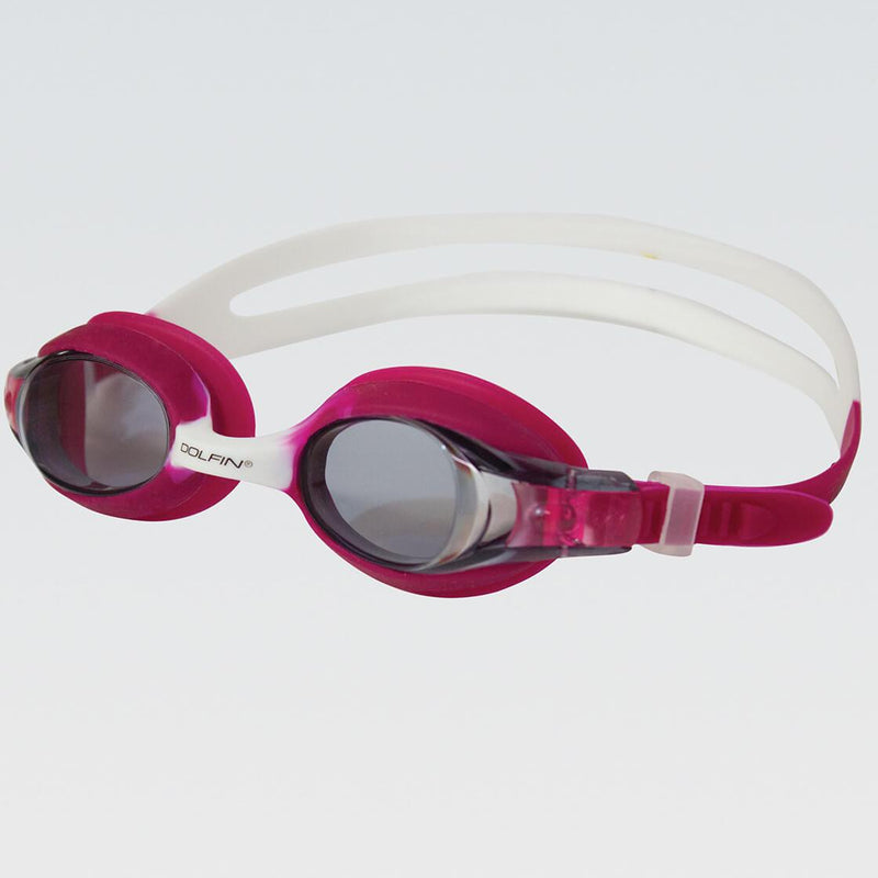 Dolfin Pink/White Flipper Junior Goggle