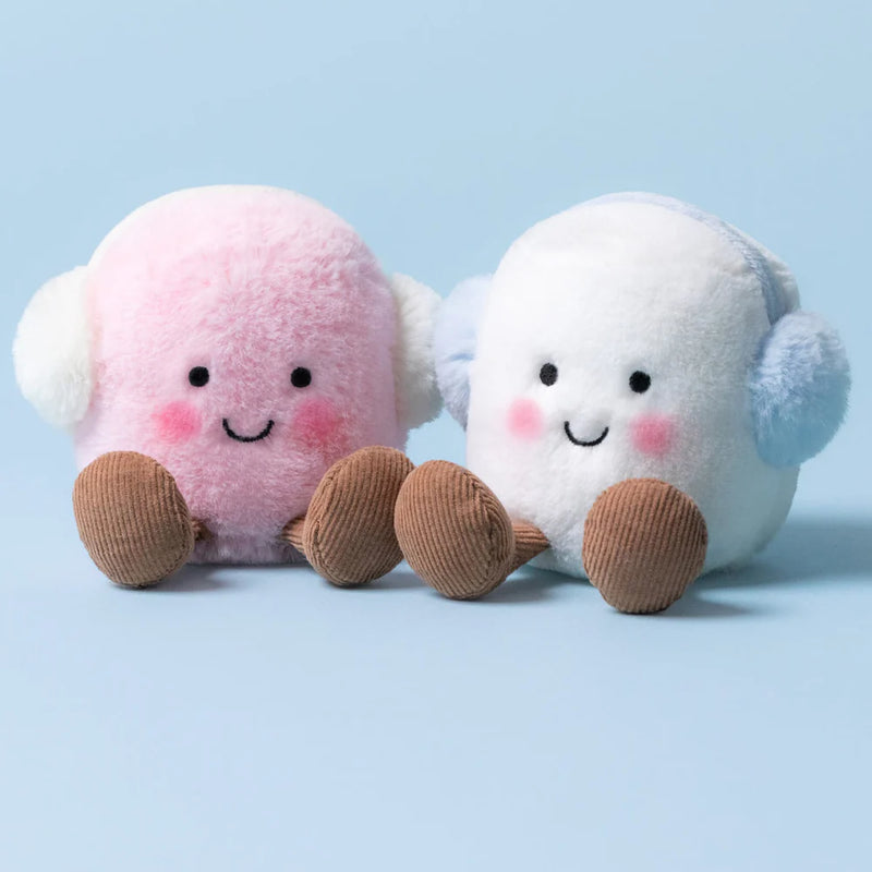 Jellycat Amuseables Toastie Pink And White Marshmallows