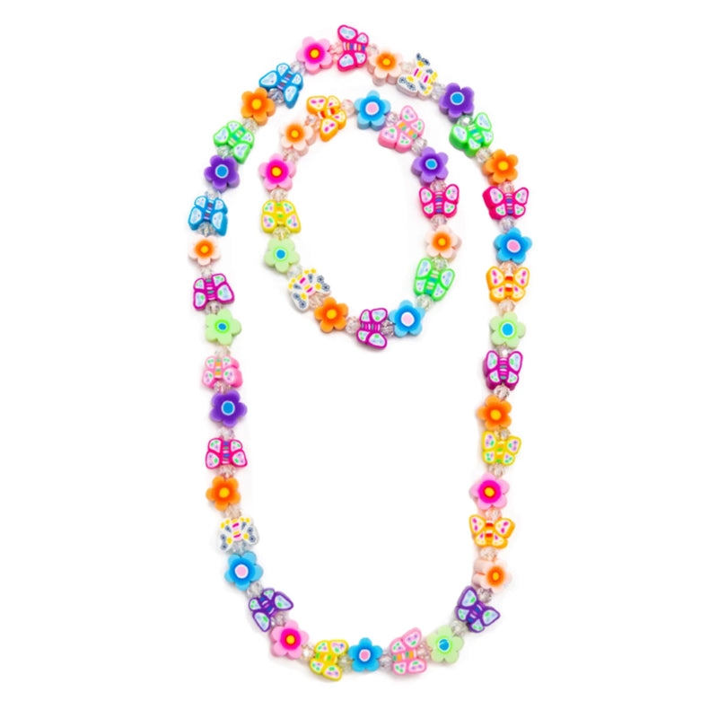 Great Pretenders Flutter Flowers Necklace & Bracelet Set