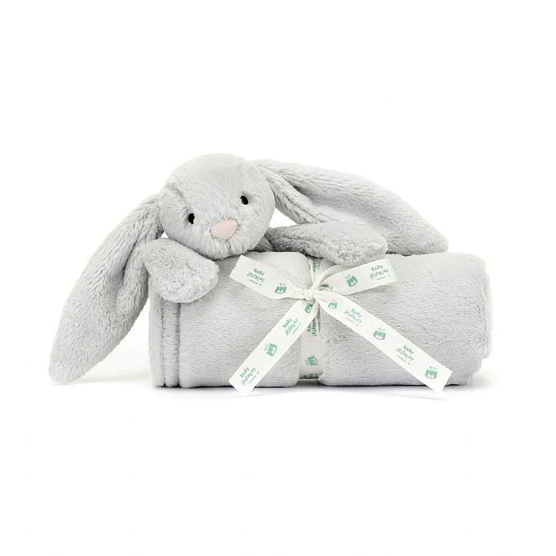 Jellycat Silver Bashful Bunny Blankie