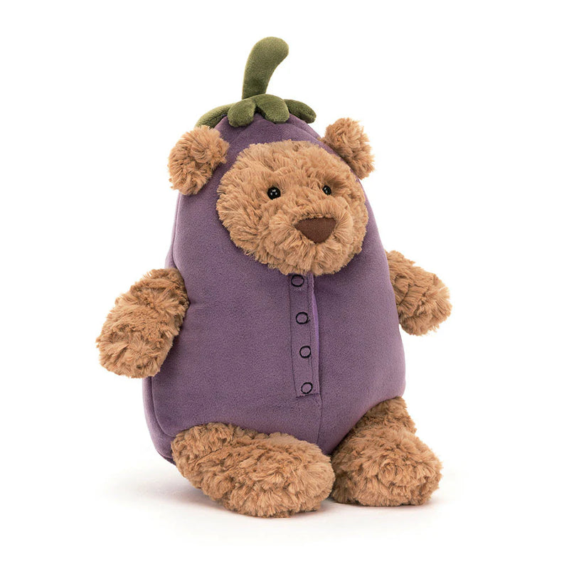 Jellycat Bartholomew Bear - Eggplant