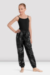 Mirella Black Metallic Kaleidoscope Ripstop Pants