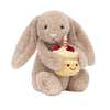 Jellycat Bashful Beige Bunny 'Birthday'