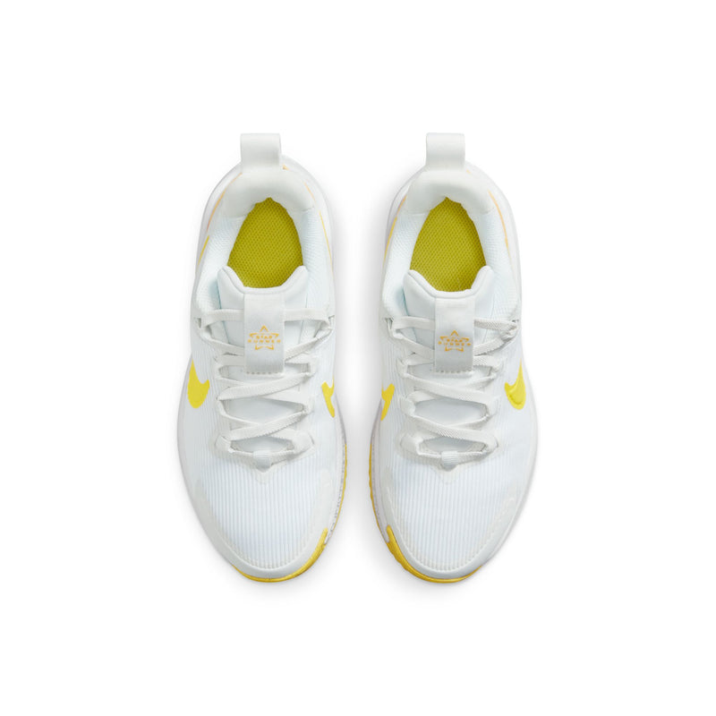 Nike Summit White/Opti Yellow Star Runner 4 Children's Sneaker