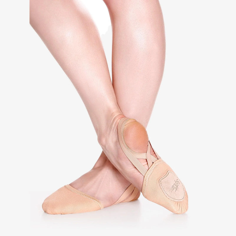 So Danca Sand Canvas Half-Sole Ballet Slipper