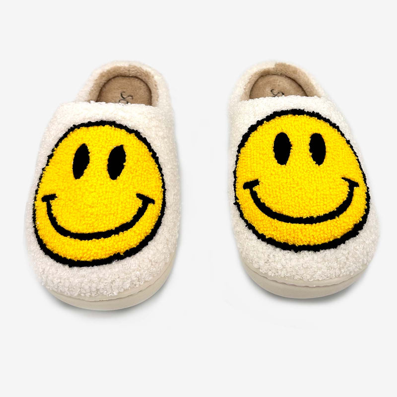 So Danca Yellow Smile Face Youth Slippers