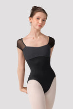 Bloch Mirella Ladies Black Zephyr Cap Sleeve Leotard