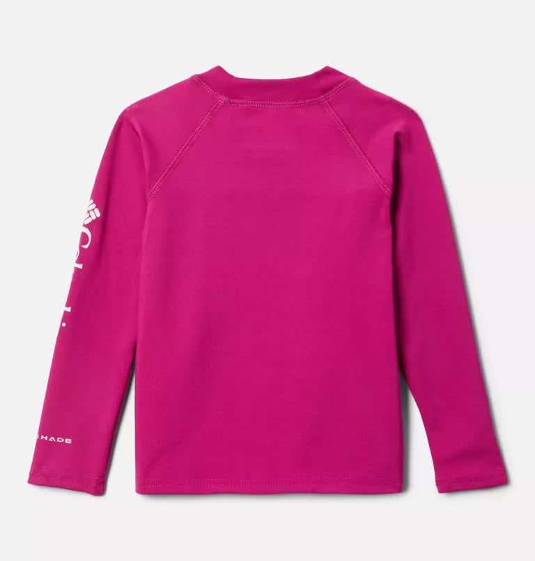 Columbia Wild Fuchsia Sandy Shores Long Sleeve Toddler Rash Guard