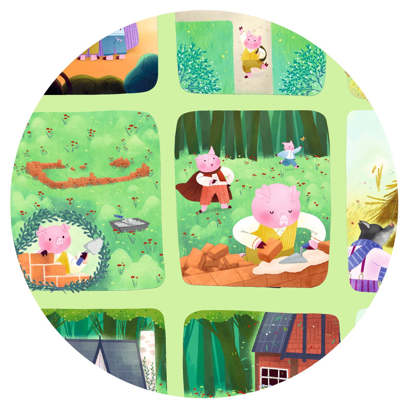 Djeco Three Little Pigs 35 Piece Story Puzzle