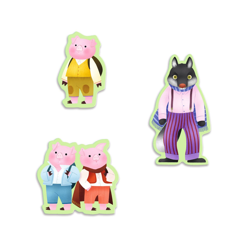 Djeco Three Little Pigs 35 Piece Story Puzzle