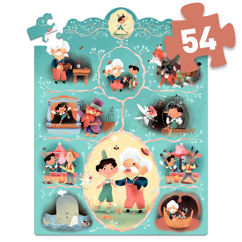 Djeco Pinocchio 54 Piece Story Puzzle