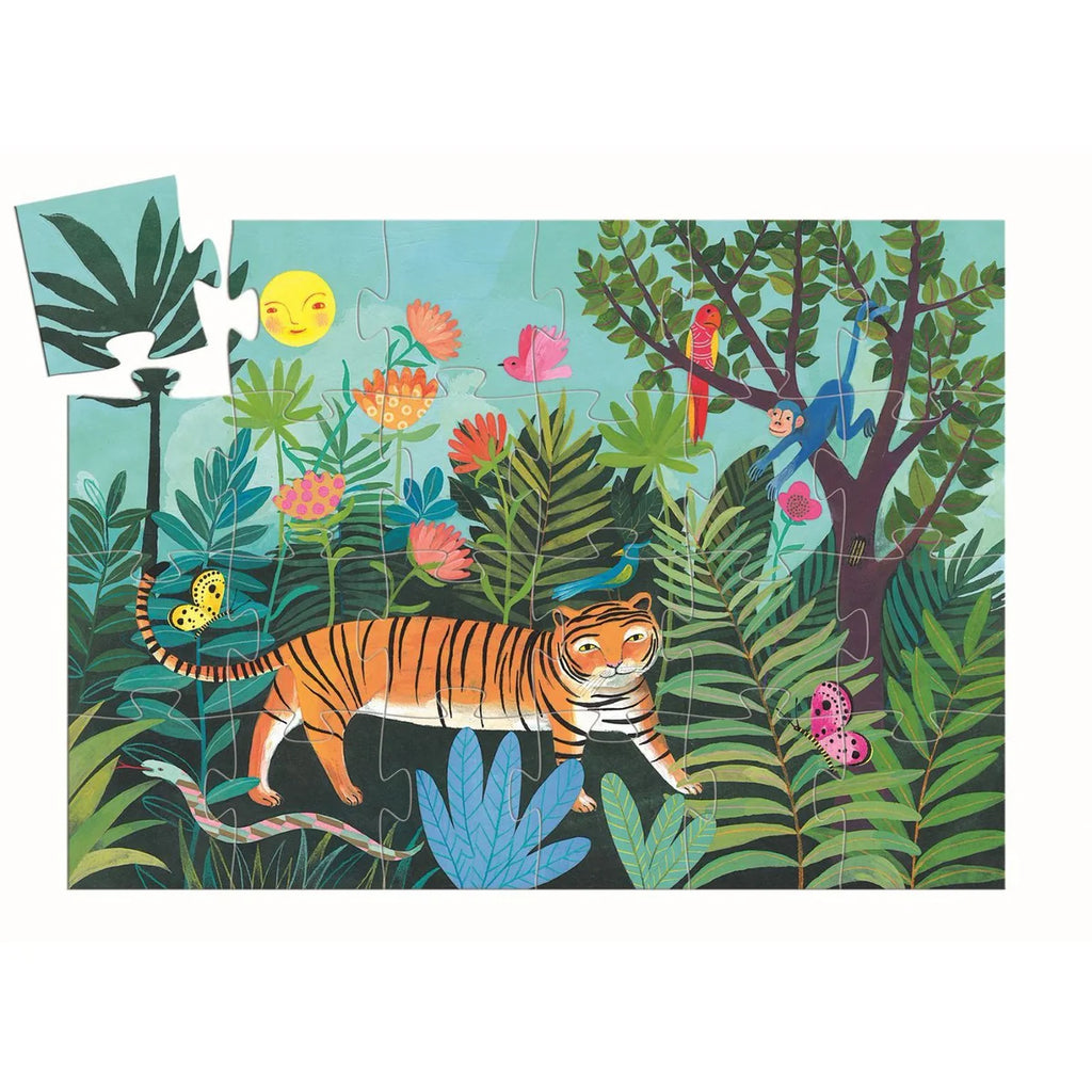 Djeco The Tiger's Walk Silhouette Puzzle