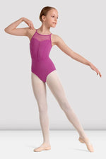Mirella Magenta Kaleidoscope Halter Leotard
