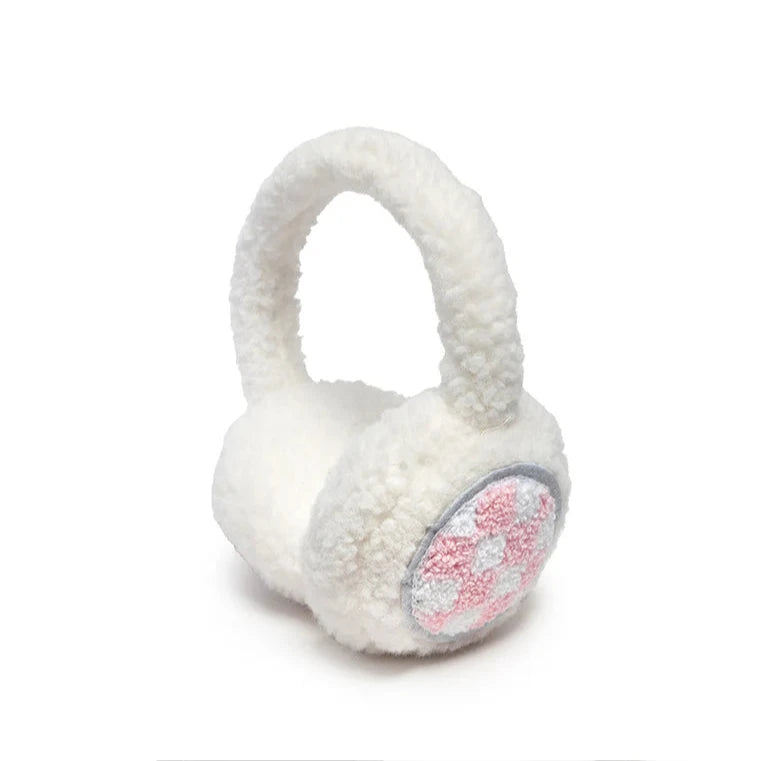 Living Royal Pink Checker Earmuff