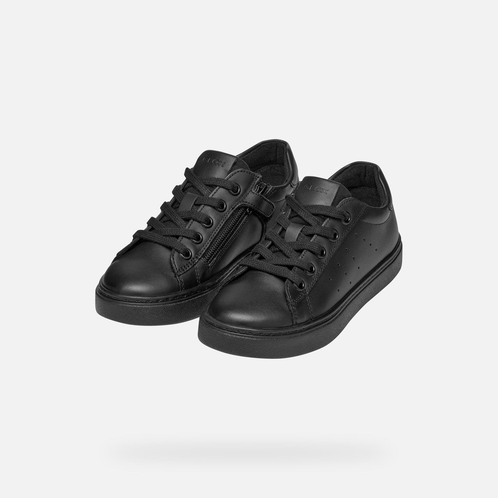 Geox Black Nashik Junior Sneaker