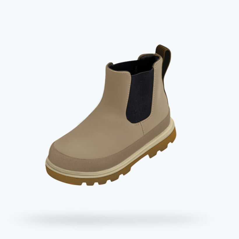 Native Shoes Flax Tan/Mash Brown/Bone White Kensington Chelsea Boot