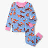 Hatley Tinsel Horses Cotton Pajama Set