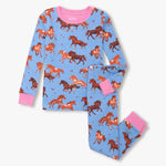 Hatley Tinsel Horses Cotton Pajama Set