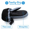 Jan & Jul Black Toasty-Dry Waterproof Mitten