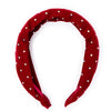 Great Pretenders Red Sparkle Velvet Headband