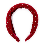 Great Pretenders Red Sparkle Velvet Headband