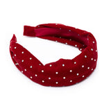 Great Pretenders Red Sparkle Velvet Headband