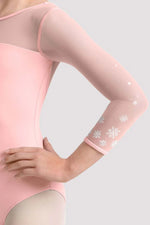 Mirella Pink Kaleidoscope 3/4 Sleeve Leotard