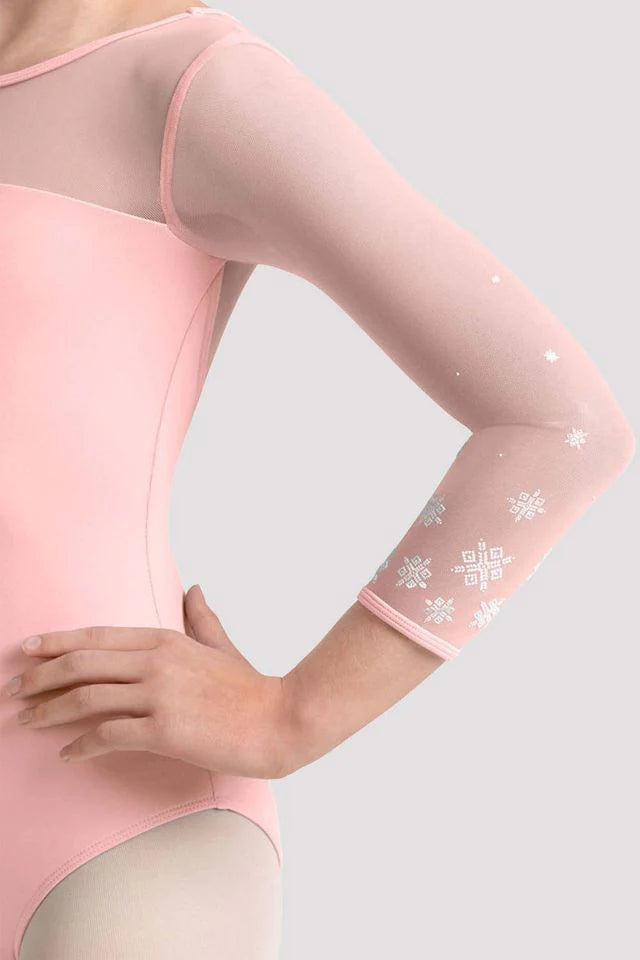Mirella Pink Kaleidoscope 3/4 Sleeve Leotard